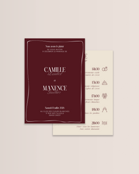 Faire-part | Burgundy