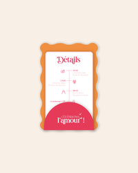 Faire-part | Viva amor 3 cartons